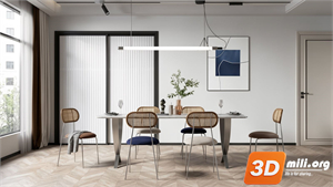 Dining Table Set Skp Files